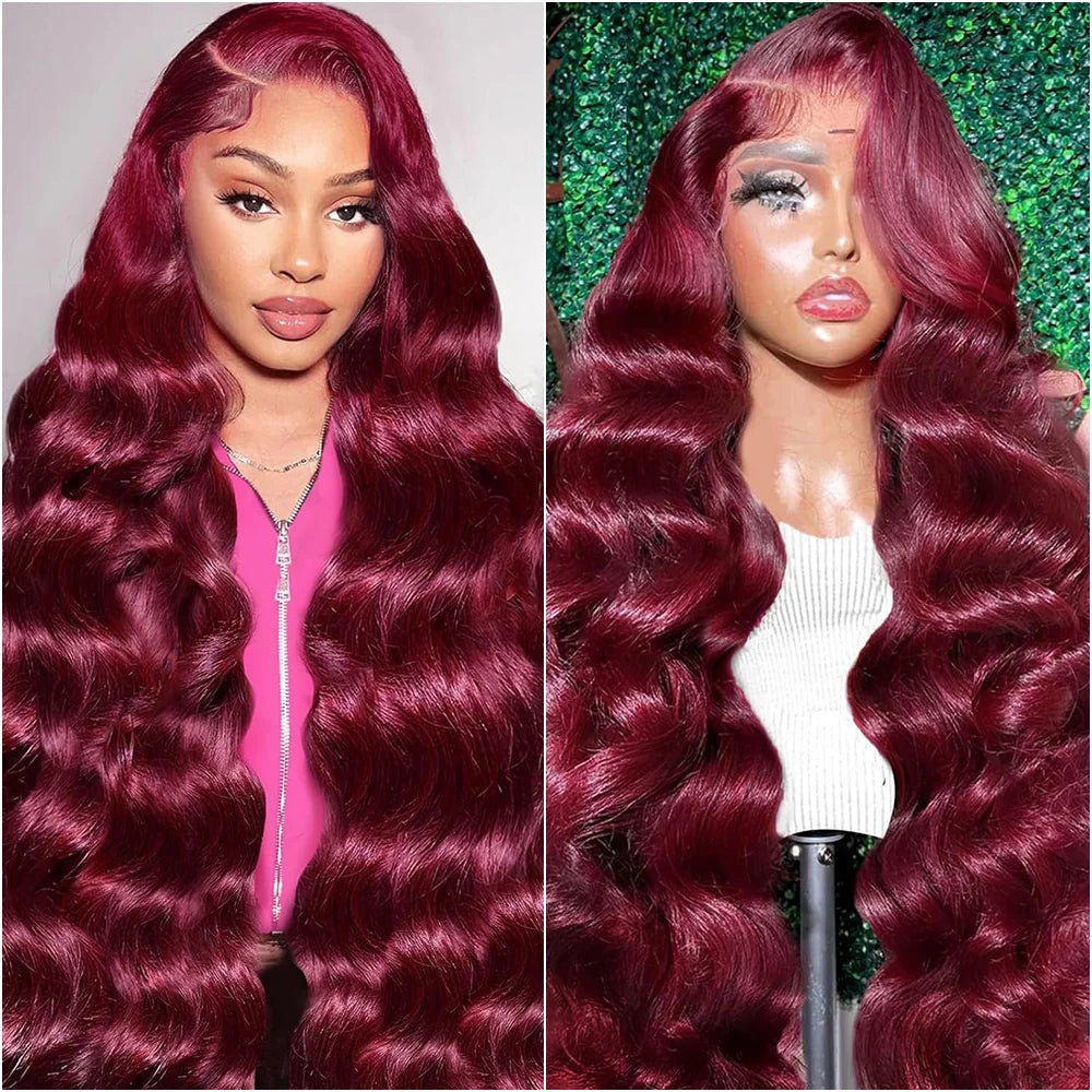 Bold Burgundy HD Lace Wig