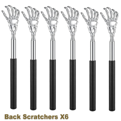 1PC random color Extendable Back Scratcher, Stainless Steel Portable Telescopic Rubber Handle Back Scratchers For Thanksgiving