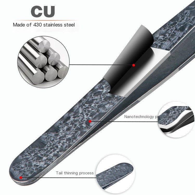 Dual-Purpose Steel Tweezers Beauty Kit