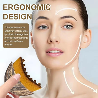 Massager Lymphatic Contour Face Brush Chin Jawline Sculpting Drainage Massager Face Ergonomically Designed Fit Skin Precisely