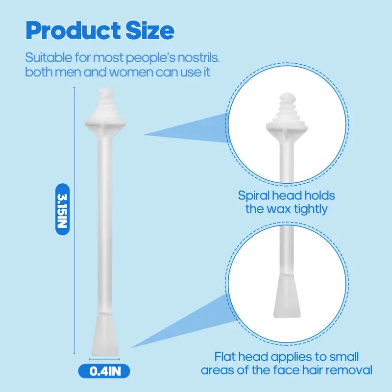 Dual-Tip Nasal Hair Wax Applicators