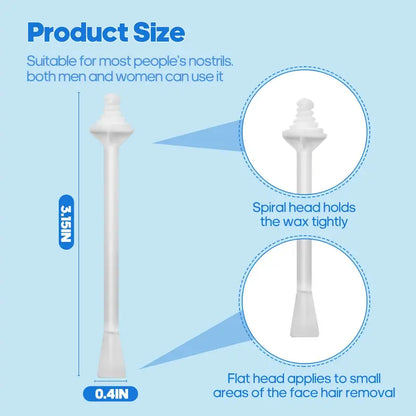 Dual-Tip Nasal Hair Wax Applicators