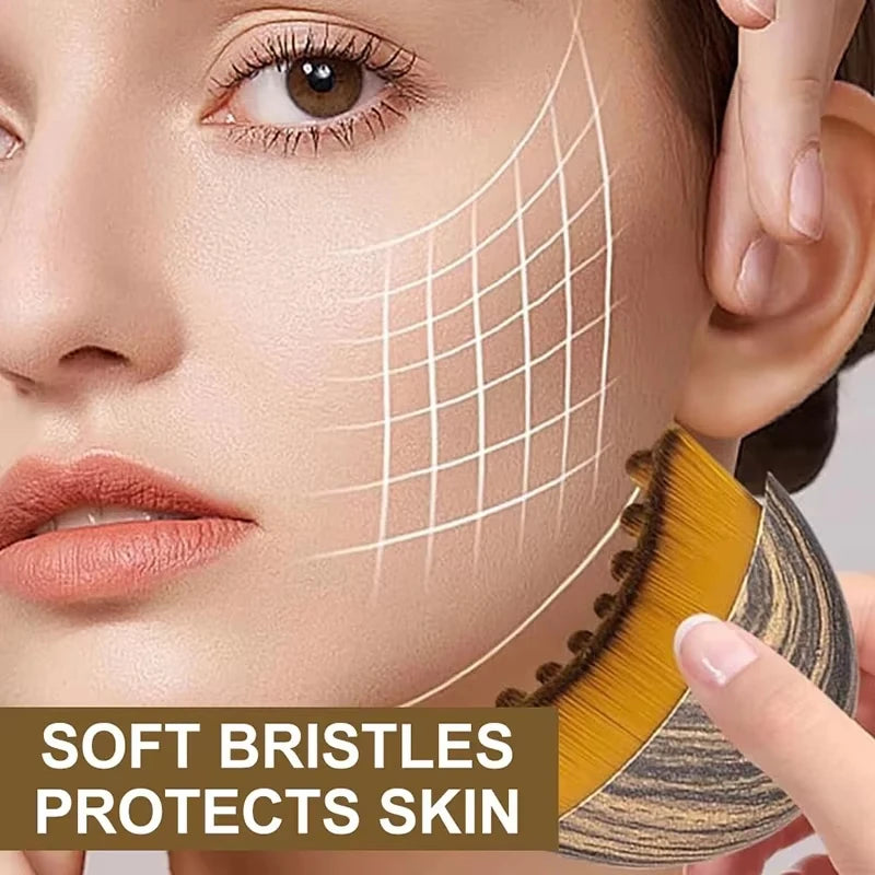 Massager Lymphatic Contour Face Brush Chin Jawline Sculpting Drainage Massager Face Ergonomically Designed Fit Skin Precisely