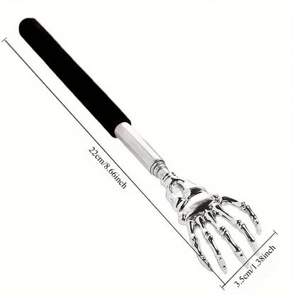1PC random color Extendable Back Scratcher, Stainless Steel Portable Telescopic Rubber Handle Back Scratchers For Thanksgiving