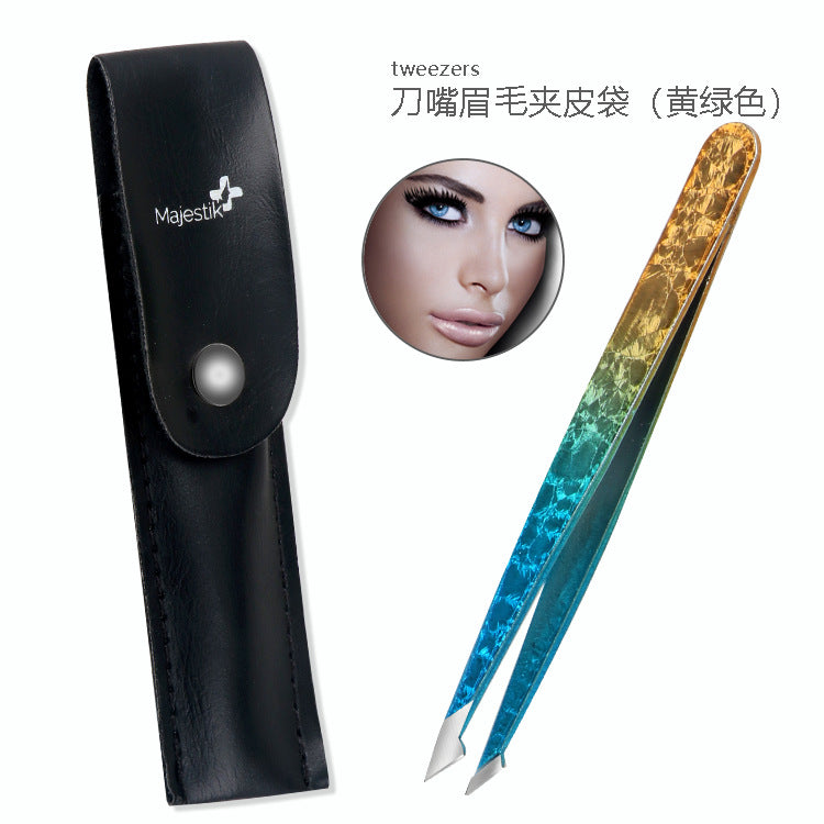 Dual-Purpose Steel Tweezers Beauty Kit