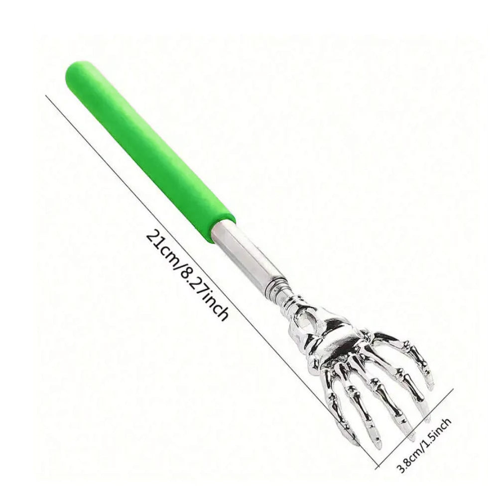 1PC random color Extendable Back Scratcher, Stainless Steel Portable Telescopic Rubber Handle Back Scratchers For Thanksgiving