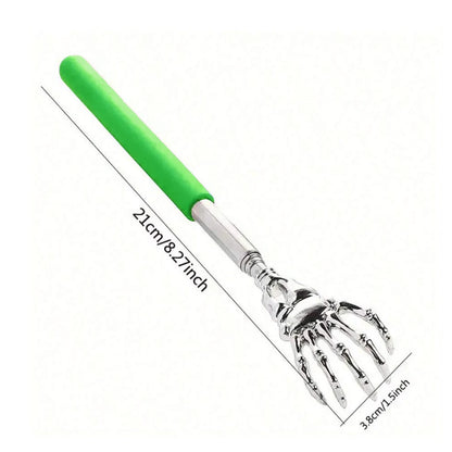 1PC random color Extendable Back Scratcher, Stainless Steel Portable Telescopic Rubber Handle Back Scratchers For Thanksgiving