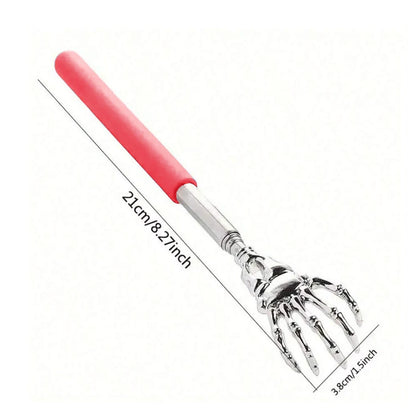 1PC random color Extendable Back Scratcher, Stainless Steel Portable Telescopic Rubber Handle Back Scratchers For Thanksgiving