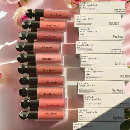 Rare Beauty Liquid Blush Lipstick Blush Eyes Cheek Blusher Waterproof Mositure Face Contour Shadow Liquid Lip Gloss Plump Makeup