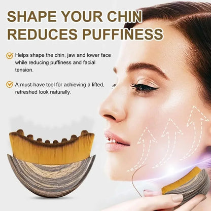 1-2PCS Portable Face Sculpting Massage Brush Ergonomic Contour Design Lymphatic Drainage Chin Lifting Home Spa Massage Tool
