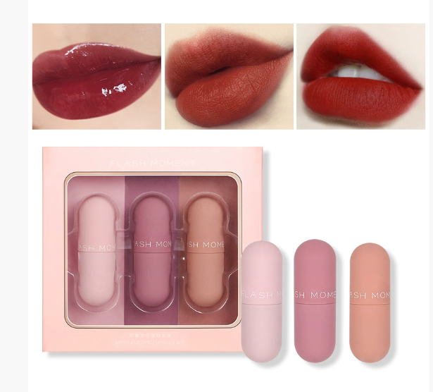 Matte Lip Gloss Trio