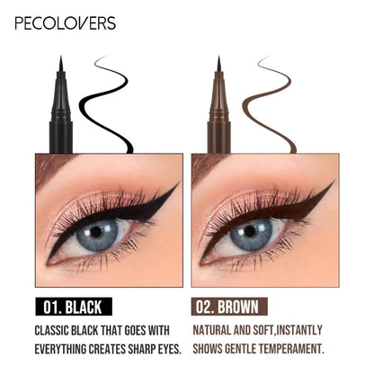 Waterproof Liquid Eyeliner Pen Set – Ultra-Fine Black Tip