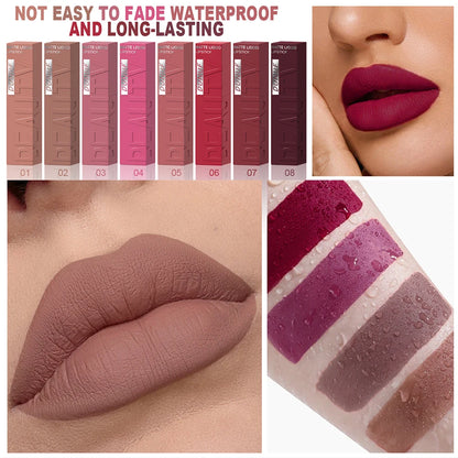 Matte Velvet Liquid Lipstick – Long-Wear Plumping Color