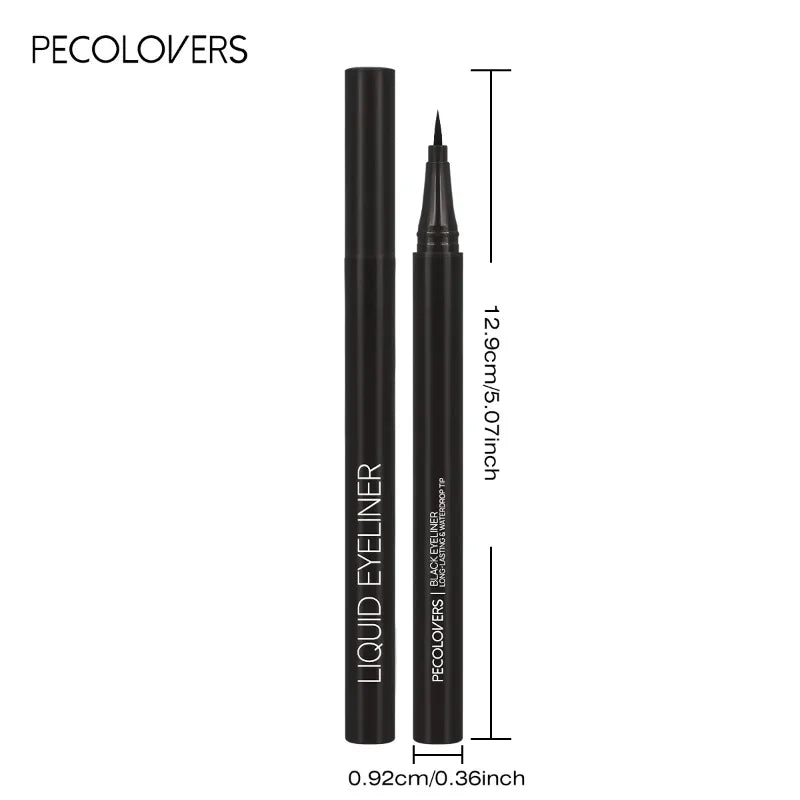 Waterproof Liquid Eyeliner Pen Set – Ultra-Fine Black Tip