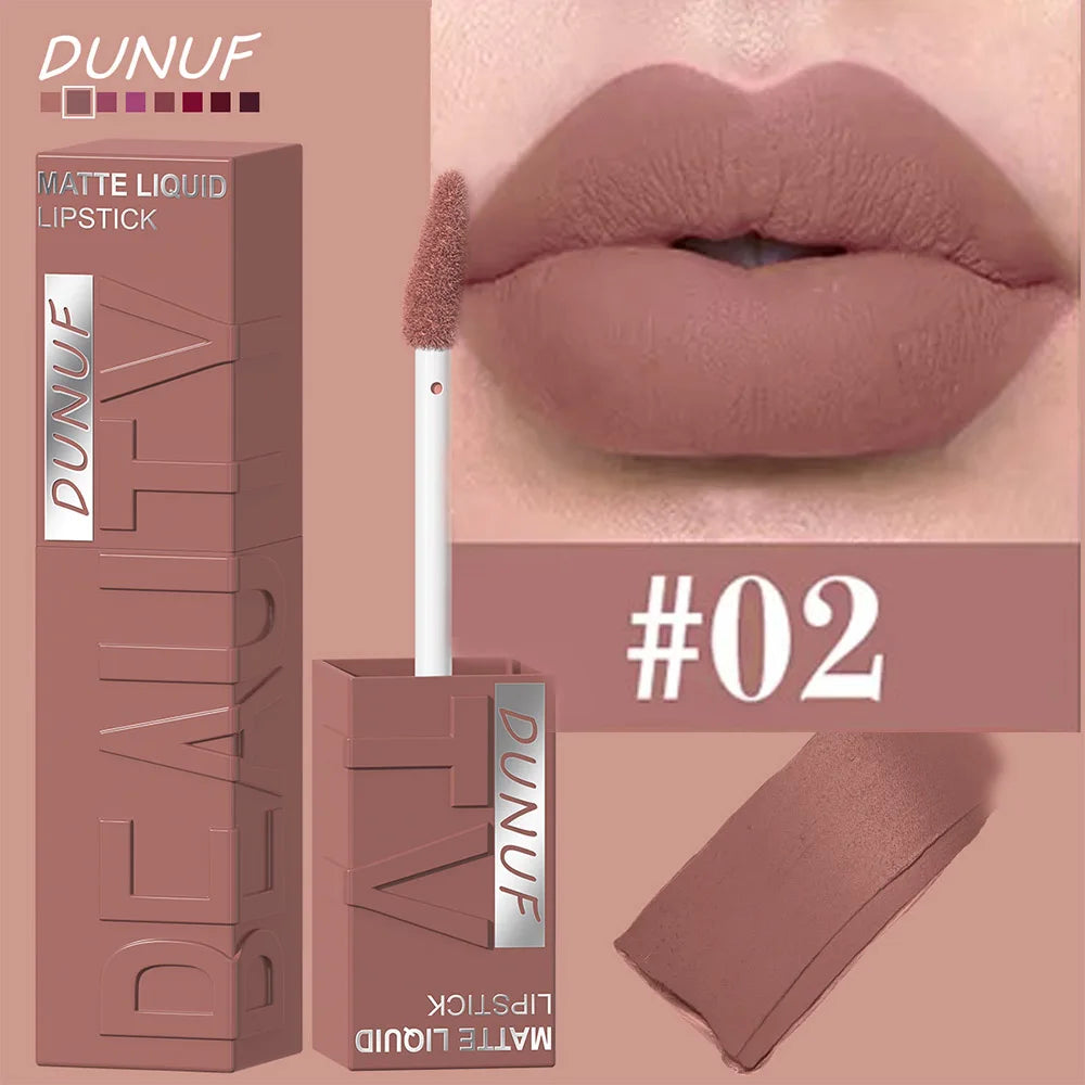 Matte Velvet Liquid Lipstick – Long-Wear Plumping Color