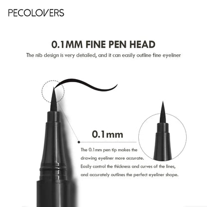 Waterproof Liquid Eyeliner Pen Set – Ultra-Fine Black Tip