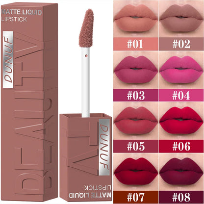 Matte Velvet Liquid Lipstick – Long-Wear Plumping Color