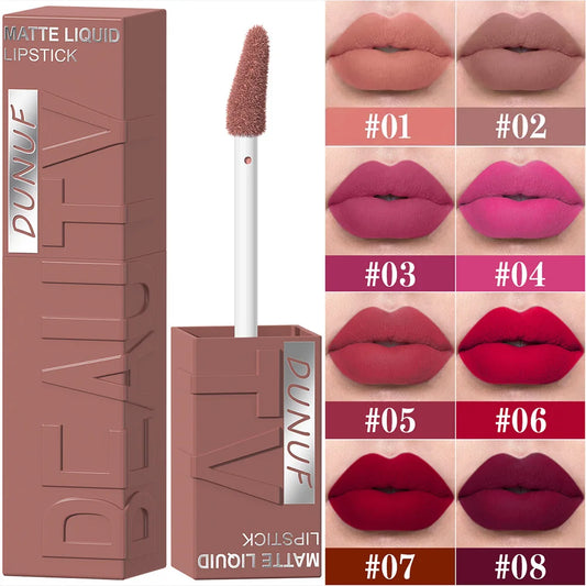 Matte Velvet Liquid Lipstick – Long-Wear Plumping Color