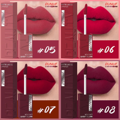 Matte Velvet Liquid Lipstick – Long-Wear Plumping Color