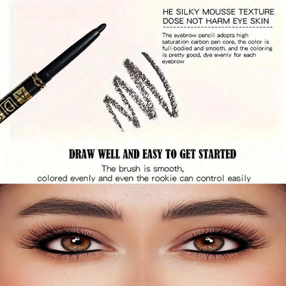 3-Piece Waterproof Cream Eyeliner Pencil Set