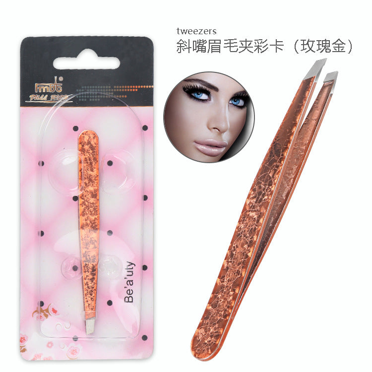 Dual-Purpose Steel Tweezers Beauty Kit