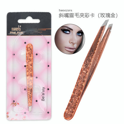 Dual-Purpose Steel Tweezers Beauty Kit