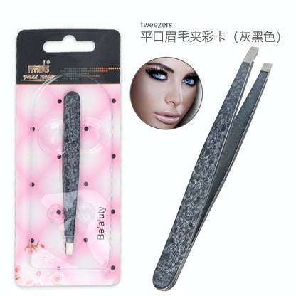 Dual-Purpose Steel Tweezers Beauty Kit