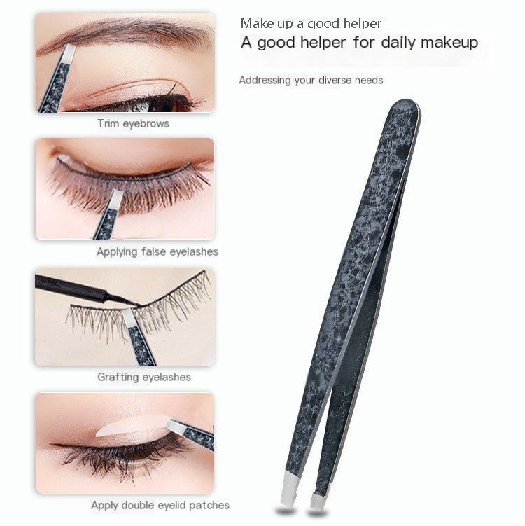 Dual-Purpose Steel Tweezers Beauty Kit