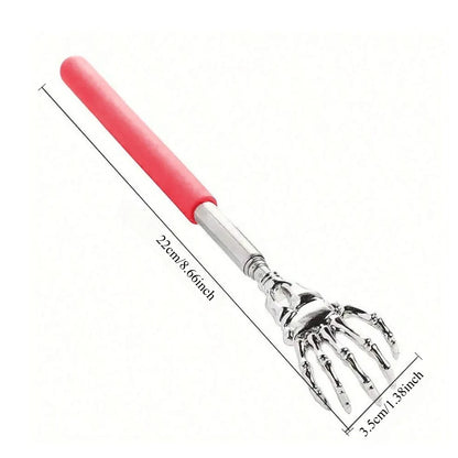 1PC random color Extendable Back Scratcher, Stainless Steel Portable Telescopic Rubber Handle Back Scratchers For Thanksgiving