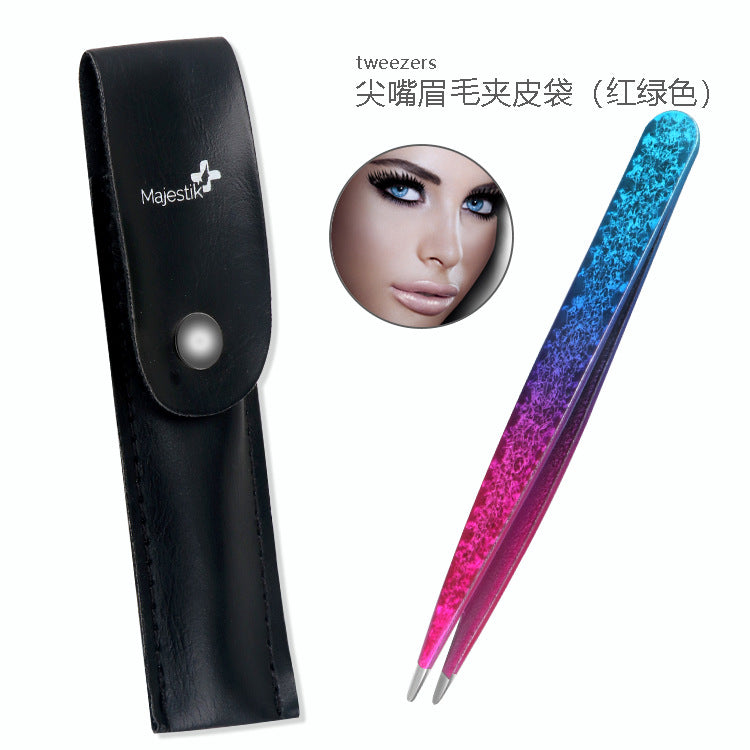 Dual-Purpose Steel Tweezers Beauty Kit