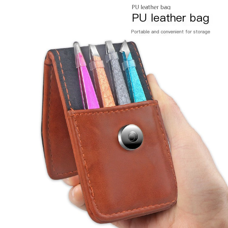 Dual-Purpose Steel Tweezers Beauty Kit