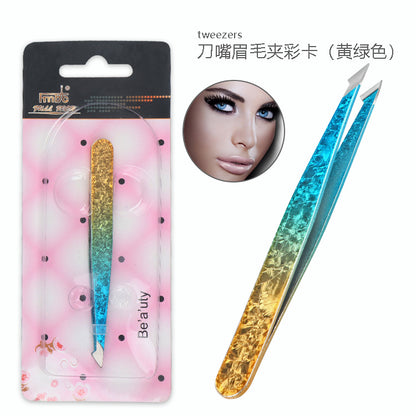 Dual-Purpose Steel Tweezers Beauty Kit